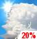 Slight Chance Thunderstorms. Chance for Measurable Precipitation 20%